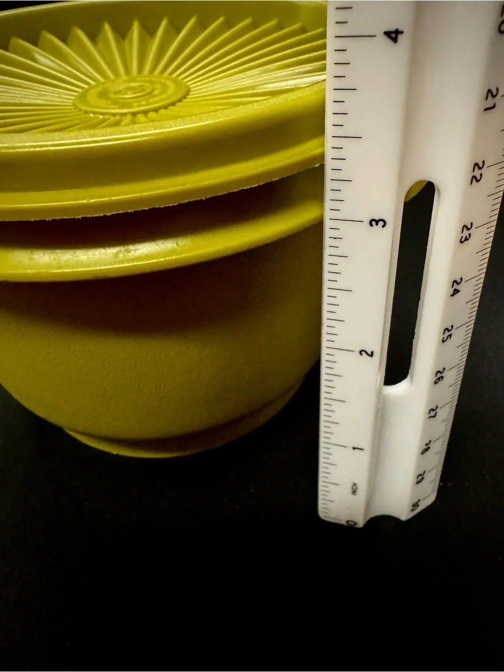 Tupperware Container in Olive Green ~1970’s